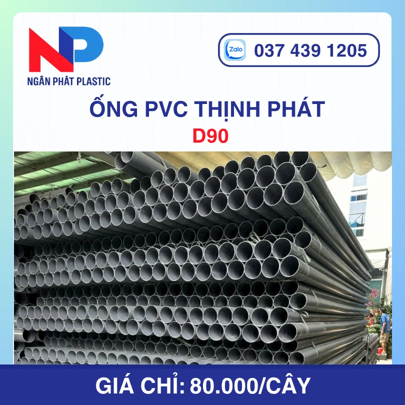 Ống Nhựa uPVC D90 Thịnh Phát